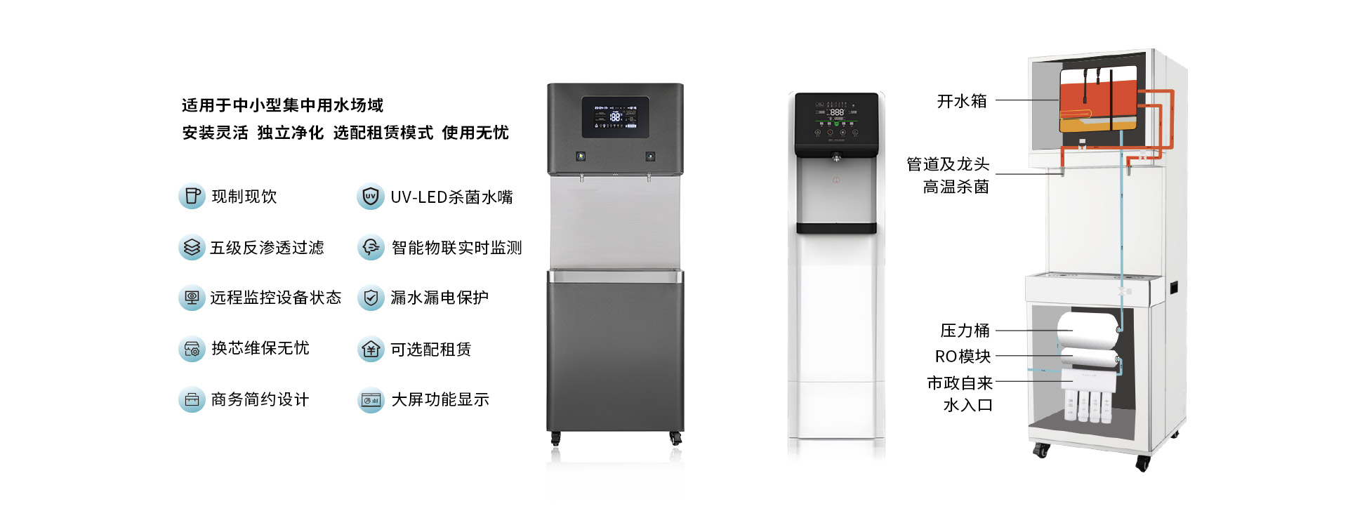 净饮一体机终端供水解决方案